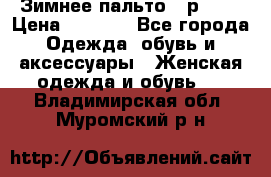 Зимнее пальто 42р.(s) › Цена ­ 2 500 - Все города Одежда, обувь и аксессуары » Женская одежда и обувь   . Владимирская обл.,Муромский р-н